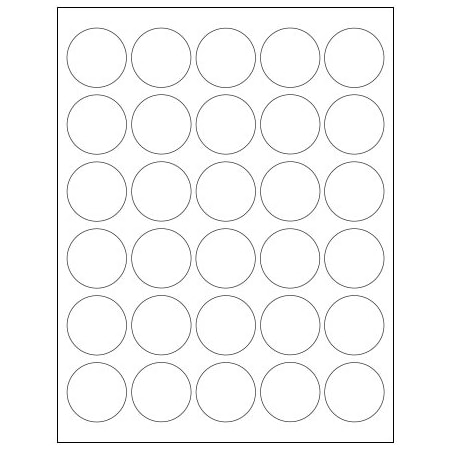 Bsc Preferred 1-1/2'' White Circle Laser Labels, 3000PK BUY00016297
